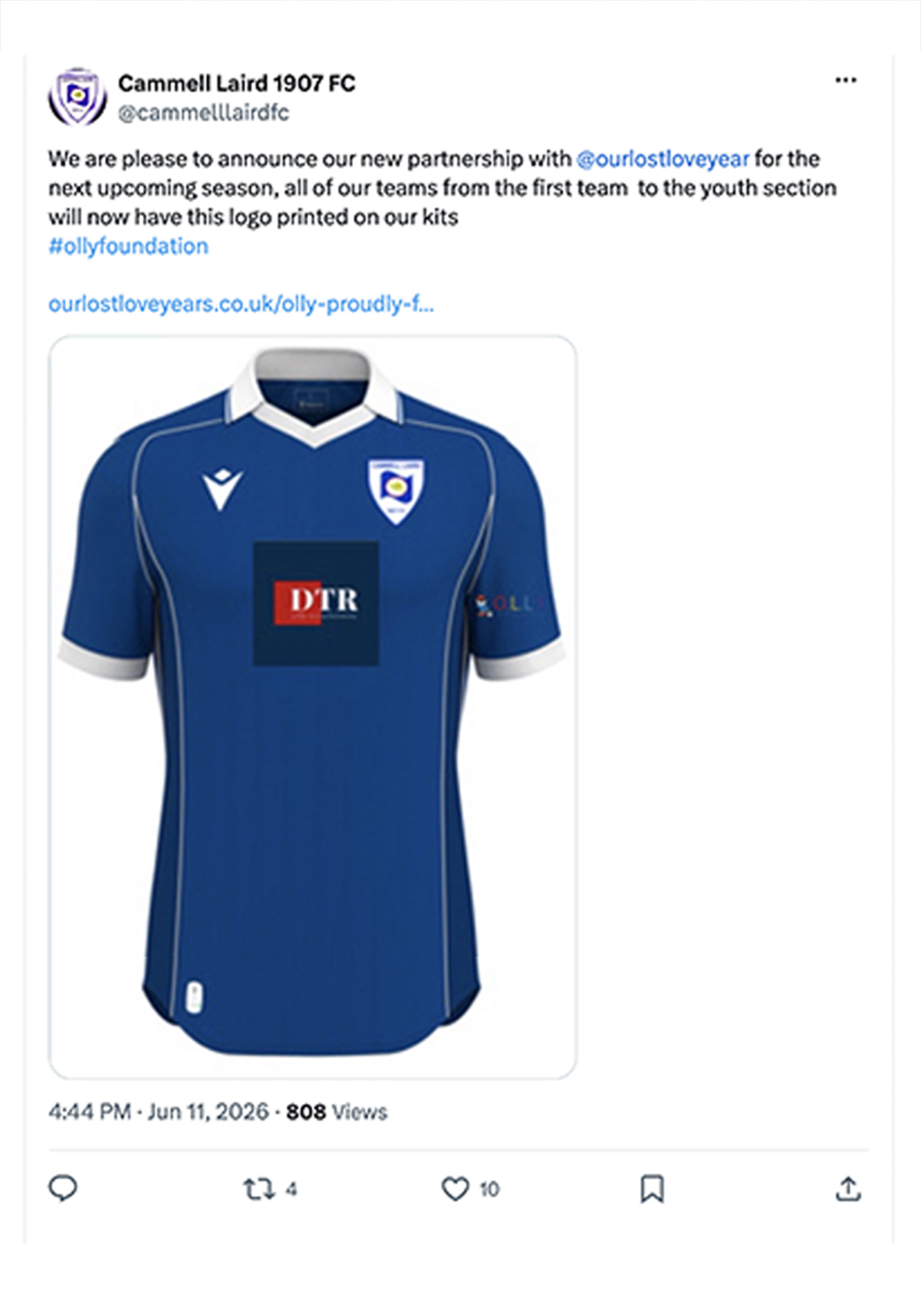 OLLY and Cammell Laird 1907 FC Partnership